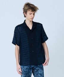 5351 POUR LES HOMMES | 【コンビネーション】シアー チェック 半袖シャツ(シャツ/ブラウス)