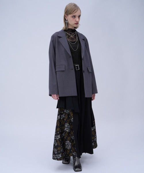 HARE(ハレ)の「ドッキングレースシアートップス(HARE)(Tシャツ/カットソー・レディース・ブラック/ホワイト/グリーン・FREE)」の6枚目の写真