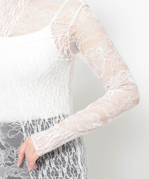 HARE(ハレ)の「ドッキングレースシアートップス(HARE)(Tシャツ/カットソー・レディース・ブラック/ホワイト/グリーン・FREE)」の19枚目の写真