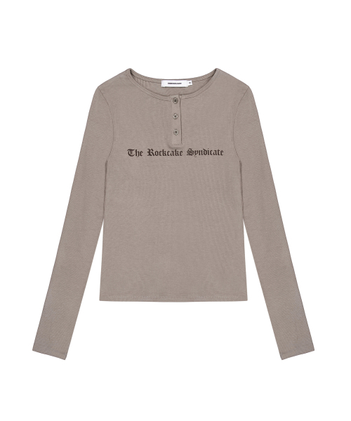 ROCKCAKE(ロックケーキ)の「Syndicate Henly Neck Top - Mocha(Tシャツ/カットソー・レディース・その他・SMALL)」の2枚目の写真