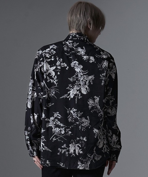 CavariA（キャバリア）の「『CavariA/キャバリア』花柄シャツ 長袖（シャツ/ブラウス・メンズ・ブラック/ブラック系1/ブラック系2・M/L）」の13枚目の写真