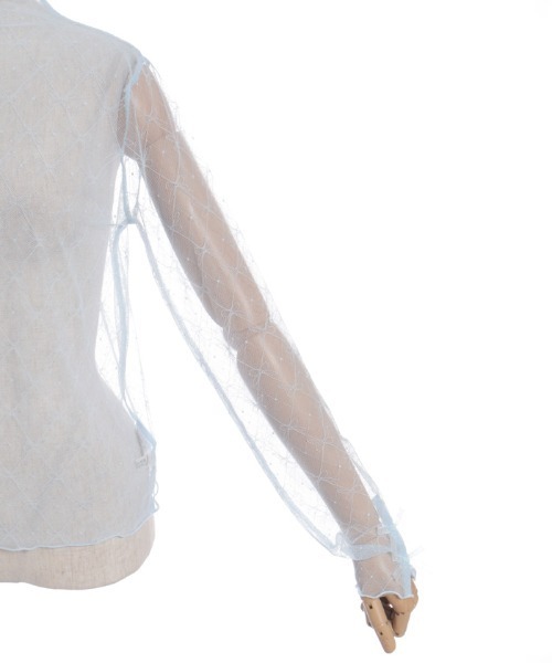 axes femme（アクシーズファム）の「Ｗリボンシアーインナー（Tシャツ/カットソー・レディース・ホワイト/サックスブルー/ブラック・FREE）」の17枚目の写真