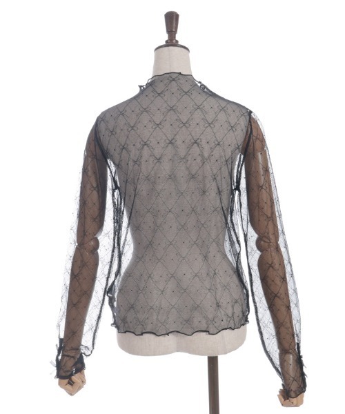 axes femme（アクシーズファム）の「Ｗリボンシアーインナー（Tシャツ/カットソー・レディース・ホワイト/サックスブルー/ブラック・FREE）」の20枚目の写真