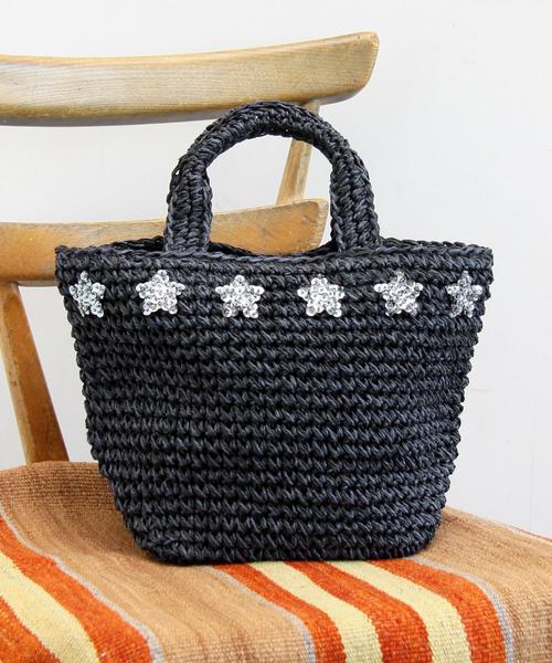 BEAUTY&YOUTH UNITED ARROWS(ビューティーアンドユースユナイテッドアローズ)の「BY∵ ペーパースタースパンコールミニトート◆(トートバッグ・レディース・ブラック/ベージュ/オリーブ・FREE)」の4枚目の写真