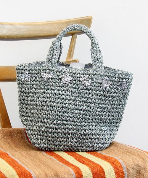 BEAUTY&YOUTH UNITED ARROWS(ビューティーアンドユースユナイテッドアローズ)の「BY∵ ペーパースタースパンコールミニトート◆(トートバッグ・レディース・ブラック/ベージュ/オリーブ・FREE)」の6枚目の写真