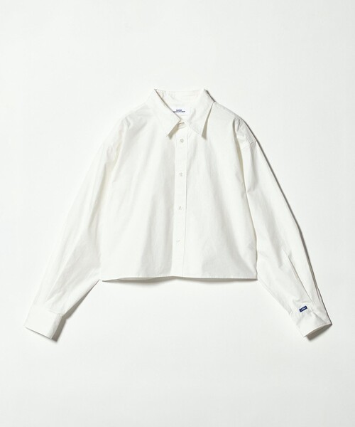 NICE WEATHER(ナイスウェザー)の「<NICE WEATHER>ロゴ クロップド シャツ(シャツ/ブラウス・レディース・ホワイト/ライトブルー・S/M)」の16枚目の写真
