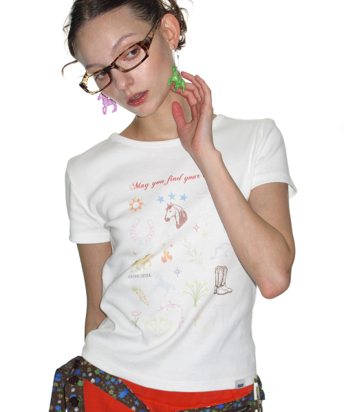 CRANK(クランク)の「ファイヤーホースウィッシュTシャツ_ホワイト(Tシャツ/カットソー・レディース・その他・FREE)」の1枚目の写真