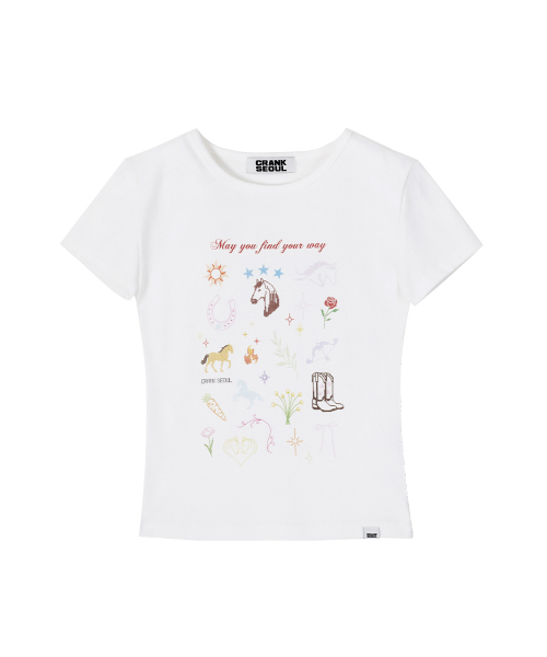 CRANK(クランク)の「ファイヤーホースウィッシュTシャツ_ホワイト(Tシャツ/カットソー・レディース・その他・FREE)」の2枚目の写真