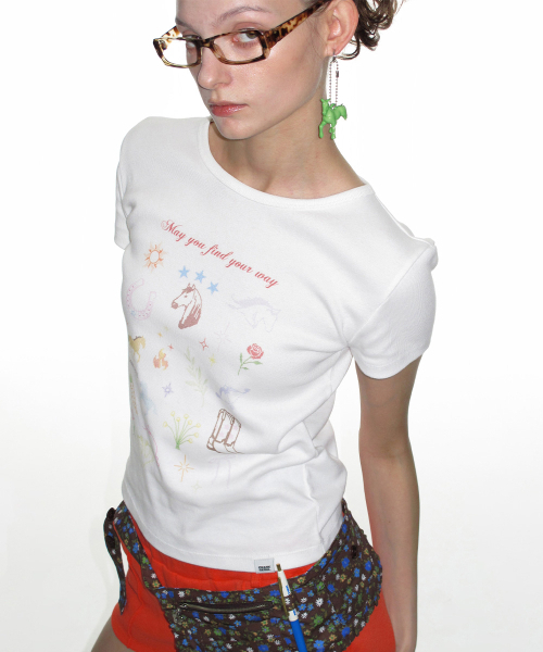 CRANK(クランク)の「ファイヤーホースウィッシュTシャツ_ホワイト(Tシャツ/カットソー・レディース・その他・FREE)」の3枚目の写真