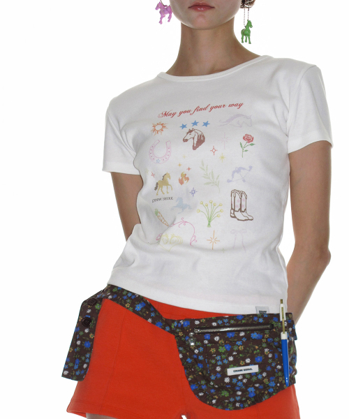 CRANK(クランク)の「ファイヤーホースウィッシュTシャツ_ホワイト(Tシャツ/カットソー・レディース・その他・FREE)」の5枚目の写真