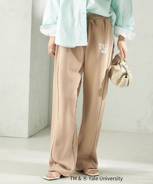 Russell Athletic(ラッセルアスレティック)の「RUSSELL ATHLETIC:〈洗濯機可能〉YALE CURVE PANTS(その他パンツ・レディース・ライトグレー/ベージュ/ネイビー・ONE SIZE)」の4枚目の写真