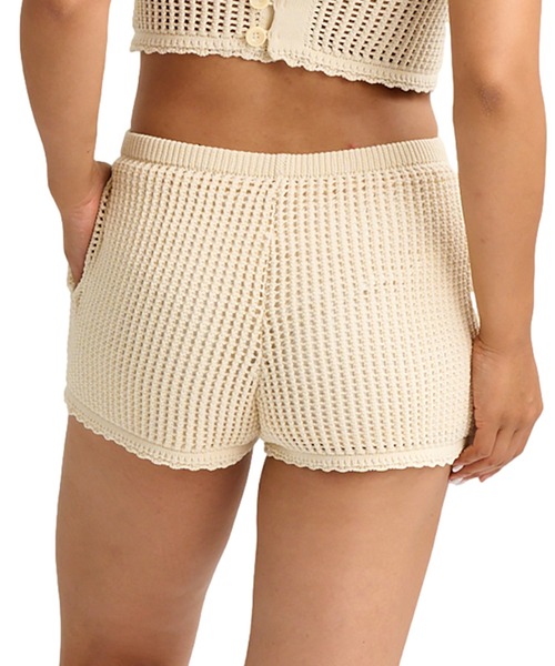 BILLABONG（ビラボン）の「BILLABONG/ビラボン ハーフパンツ ショートパンツ ショーツ ニット 吸水速乾 セットアップ対応 BG013866 UT（その他パンツ・レディース・ライトグリーン/オフホワイト・M/L）」の3枚目の写真