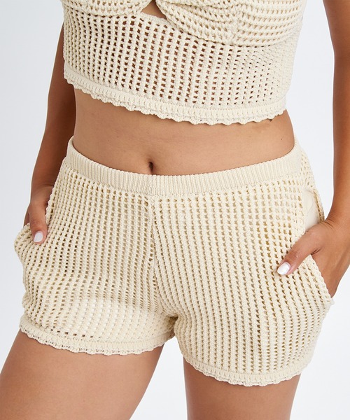 BILLABONG（ビラボン）の「BILLABONG/ビラボン ハーフパンツ ショートパンツ ショーツ ニット 吸水速乾 セットアップ対応 BG013866 UT（その他パンツ・レディース・ライトグリーン/オフホワイト・M/L）」の6枚目の写真