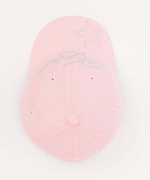 X-girl Stages(エックスガールステージス)の「ラインストーンロゴ キャップ(キャップ・キッズ・ピンク/ブラック・S(48-52cm)/52-56cm)」の7枚目の写真
