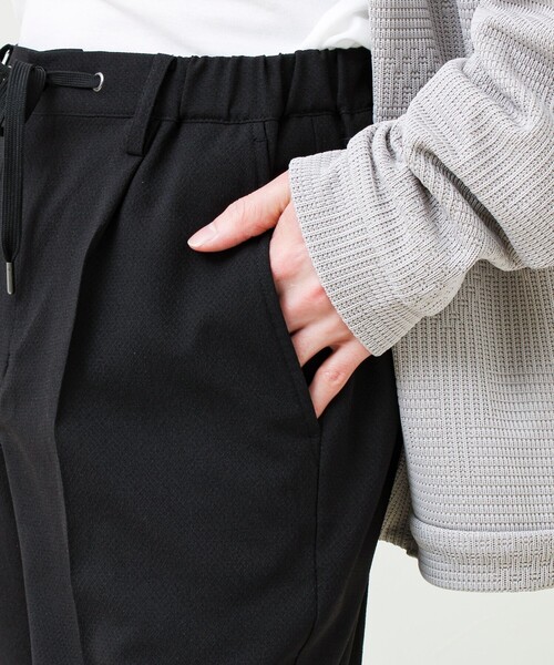 GLOSTER（グロスター）の「【セットアップ対応】リネンタッチドビーイージーパンツ（その他パンツ・メンズ・グレー/ブラック・S/L/M）」の6枚目の写真