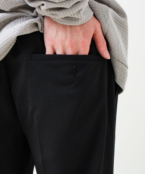 GLOSTER（グロスター）の「【セットアップ対応】リネンタッチドビーイージーパンツ（その他パンツ・メンズ・グレー/ブラック・S/L/M）」の7枚目の写真