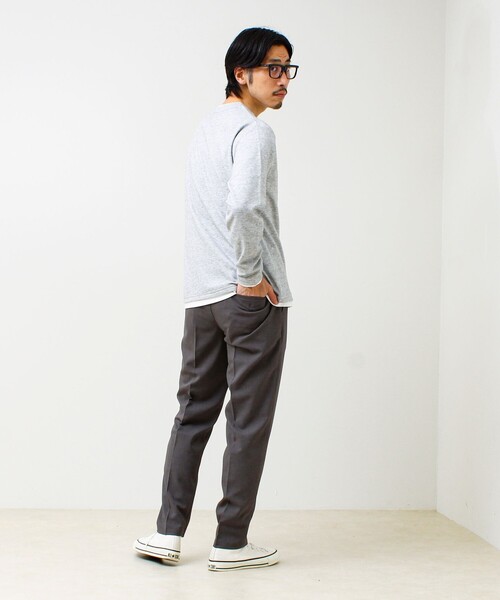 GLOSTER（グロスター）の「【セットアップ対応】リネンタッチドビーイージーパンツ（その他パンツ・メンズ・グレー/ブラック・S/L/M）」の11枚目の写真