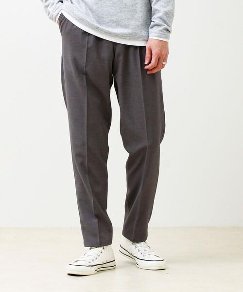 GLOSTER（グロスター）の「【セットアップ対応】リネンタッチドビーイージーパンツ（その他パンツ・メンズ・グレー/ブラック・S/L/M）」の12枚目の写真
