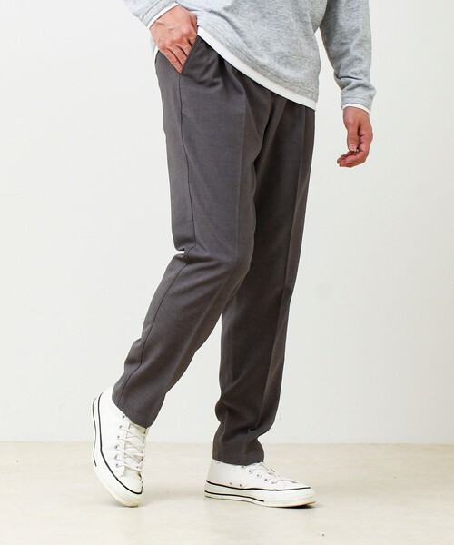 GLOSTER（グロスター）の「【セットアップ対応】リネンタッチドビーイージーパンツ（その他パンツ・メンズ・グレー/ブラック・S/L/M）」の18枚目の写真
