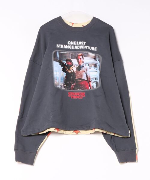 Little sunny bite（リトルサニーバイト）の「【Little sunny bite】stranger things x little sunny bite graphic sweat top（スウェット・レディース・ホワイト/ブラック/ネイビー・SMALL/MEDIUM）」の3枚目の写真