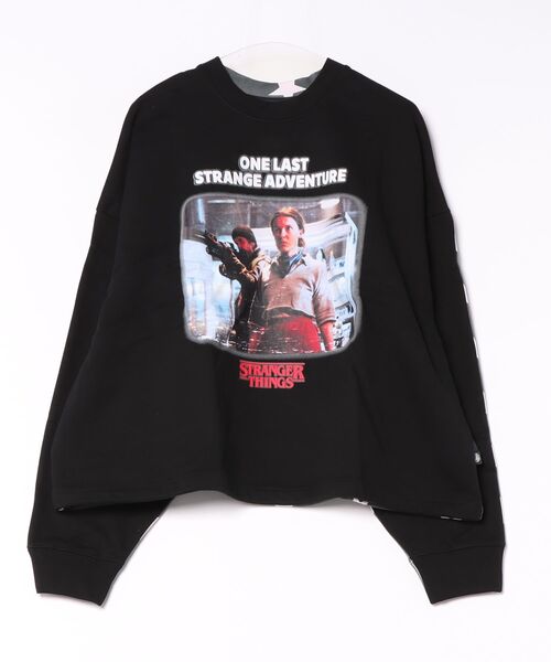 Little sunny bite（リトルサニーバイト）の「【Little sunny bite】stranger things x little sunny bite graphic sweat top（スウェット・レディース・ホワイト/ブラック/ネイビー・SMALL/MEDIUM）」の2枚目の写真