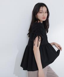 NATURAL BEAUTY BASIC（ナチュラルビューティーベーシック）の「◇ドロストギャザースリーブブラウス（シャツ/ブラウス）」