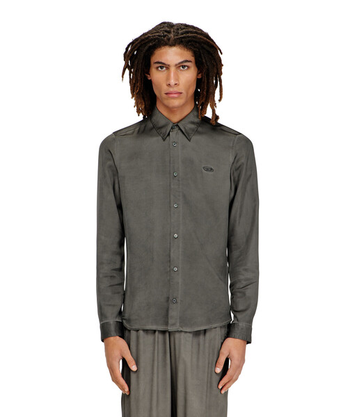 DIESEL(ディーゼル)の「メンズ シャツ S-KINNY-ALBG(シャツ/ブラウス・メンズ・グレー系その他・46/48/50)」の1枚目の写真