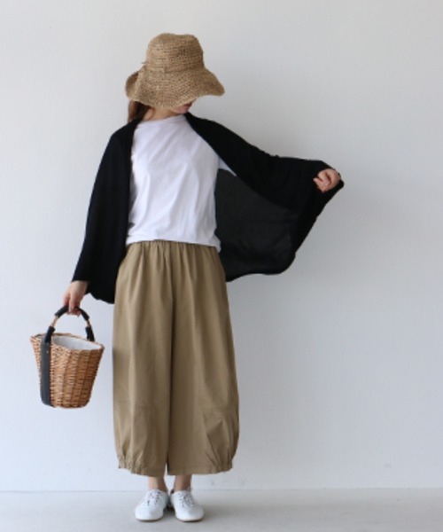 sanpo kuschel(サンポクシェル)の「〈全2色〉足元コーデを楽しむパンツ(その他パンツ・レディース・ブラック/ベージュ・FREE)」の5枚目の写真