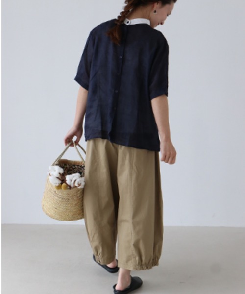 sanpo kuschel(サンポクシェル)の「〈全2色〉足元コーデを楽しむパンツ(その他パンツ・レディース・ブラック/ベージュ・FREE)」の6枚目の写真