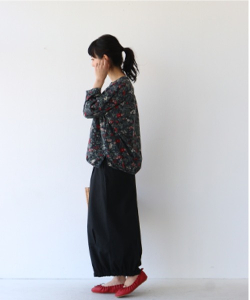sanpo kuschel(サンポクシェル)の「〈全2色〉足元コーデを楽しむパンツ(その他パンツ・レディース・ブラック/ベージュ・FREE)」の8枚目の写真