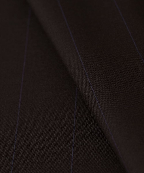 UJOH（ウジョー）の「【UJOH HOMME/ウジョー】Peaked Lapel Collar Shirt JKT / 2/72 ｳｰﾙﾄﾛﾋﾟﾝｽﾄﾗｲﾌﾟ / M732-J50-102（テーラードジャケット・メンズ・グレー/ブラウン・4/5）」の9枚目の写真