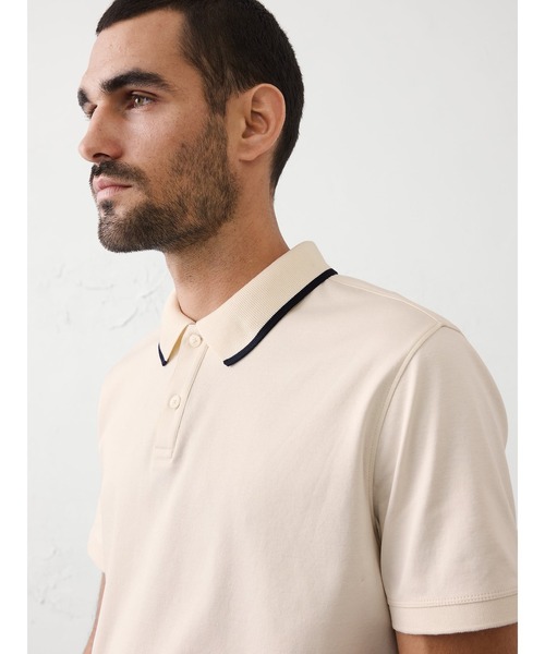 BANANA REPUBLIC FACTORY STORE(バナナリパブリック ファクトリーストア)の「BANANA REPUBLIC FACTORY STORE Luxe Touch ティップド ポロシャツ(ポロシャツ・メンズ・ピンク/グリーン/アイボリー・S/M/L/XL)」の10枚目の写真