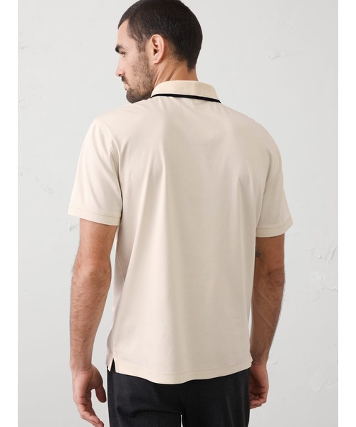 BANANA REPUBLIC FACTORY STORE(バナナリパブリック ファクトリーストア)の「BANANA REPUBLIC FACTORY STORE Luxe Touch ティップド ポロシャツ(ポロシャツ・メンズ・ピンク/グリーン/アイボリー・S/M/L/XL)」の9枚目の写真
