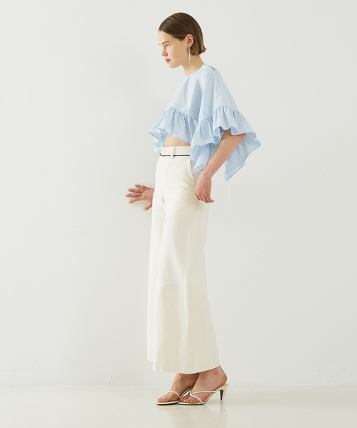 DESIGNWORKS（デザインワークス）の「BEAUVET ﾜｲﾄﾞﾊﾟﾝﾂ（その他パンツ・レディース・アイボリー・0）」の12枚目の写真