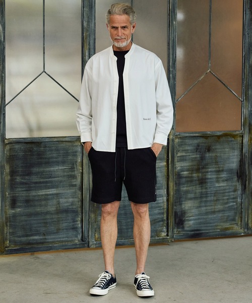 Maison code 13(メゾンコードサーティーン)の「ms6440-front fly stretch oxford long sleeve shirts シャツ(M26S-01)(シャツ/ブラウス・メンズ・ホワイト/ブラック・S/M/L)」の14枚目の写真