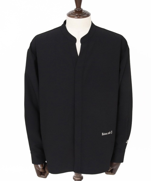 Maison code 13(メゾンコードサーティーン)の「ms6440-front fly stretch oxford long sleeve shirts シャツ(M26S-01)(シャツ/ブラウス・メンズ・ホワイト/ブラック・S/M/L)」の18枚目の写真