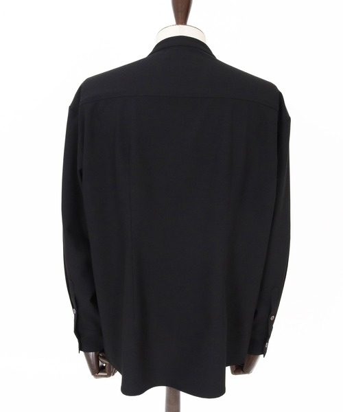 Maison code 13(メゾンコードサーティーン)の「ms6440-front fly stretch oxford long sleeve shirts シャツ(M26S-01)(シャツ/ブラウス・メンズ・ホワイト/ブラック・S/M/L)」の19枚目の写真