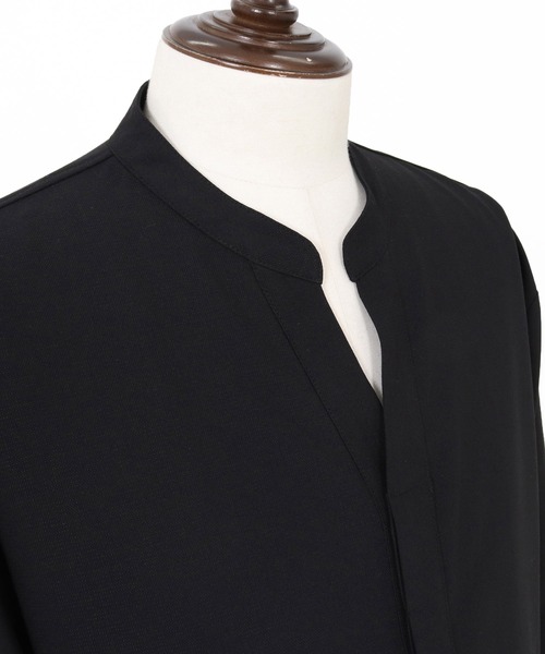 Maison code 13(メゾンコードサーティーン)の「ms6440-front fly stretch oxford long sleeve shirts シャツ(M26S-01)(シャツ/ブラウス・メンズ・ホワイト/ブラック・S/M/L)」の20枚目の写真