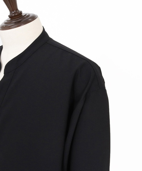 Maison code 13(メゾンコードサーティーン)の「ms6440-front fly stretch oxford long sleeve shirts シャツ(M26S-01)(シャツ/ブラウス・メンズ・ホワイト/ブラック・S/M/L)」の21枚目の写真
