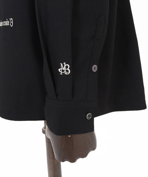 Maison code 13(メゾンコードサーティーン)の「ms6440-front fly stretch oxford long sleeve shirts シャツ(M26S-01)(シャツ/ブラウス・メンズ・ホワイト/ブラック・S/M/L)」の22枚目の写真