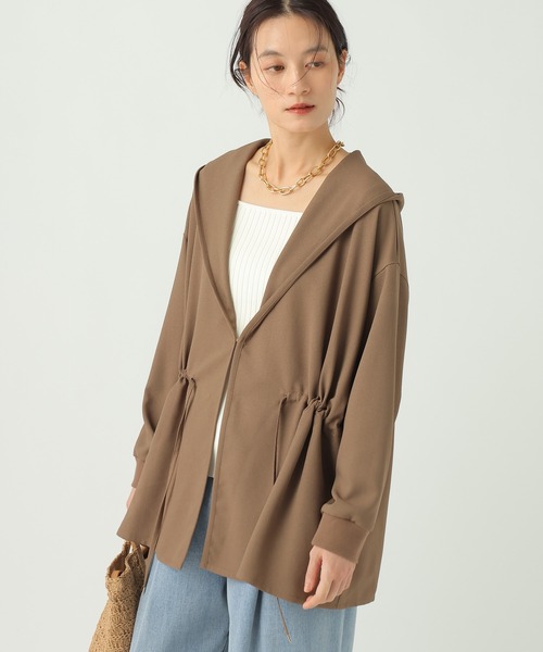 Elura(エルーラ)の「サラサラリラクシーフードカーディガン/656791(カーディガン/ボレロ・レディース・ブラック/オフホワイト/モカ/ダークブラウン・FREE)」の13枚目の写真