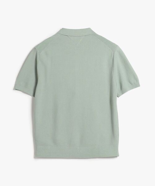 TOMMY HILFIGER(トミーヒルフィガー)の「コットンショートスリーブポロニット(ニット/セーター・メンズ・グレー/グリーン・X-LARGE/MEDIUM/LARGE/SMALL)」の3枚目の写真