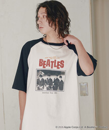 限定展開 THE BEATLES/ザ ビートルズ ビッグシルエット フォトプリント ラグランTシャツ / ツアーTEE