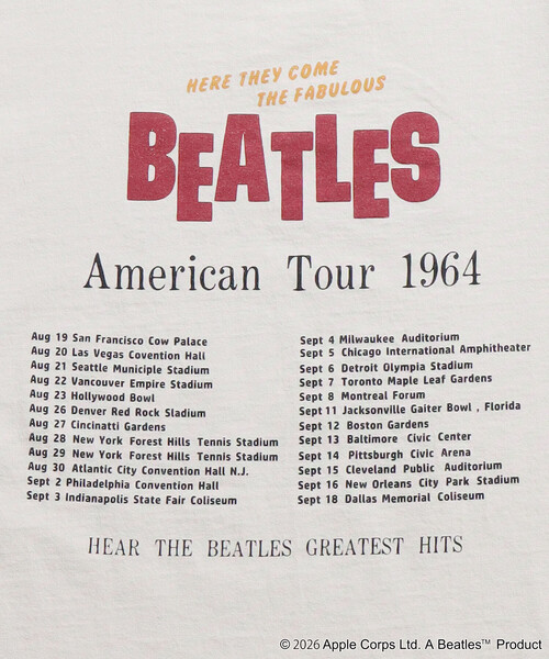 FREAK'S STORE(フリークスストア)の「限定展開 THE BEATLES/ザ ビートルズ ビッグシルエット フォトプリント ラグランTシャツ / ツアーTEE(Tシャツ/カットソー・メンズ・ホワイト/オフホワイト・MEDIUM/X-LARGE/LARGE)」の17枚目の写真