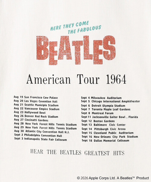 FREAK'S STORE(フリークスストア)の「限定展開 THE BEATLES/ザ ビートルズ ビッグシルエット フォトプリント ラグランTシャツ / ツアーTEE(Tシャツ/カットソー・メンズ・ホワイト/オフホワイト・MEDIUM/X-LARGE/LARGE)」の8枚目の写真
