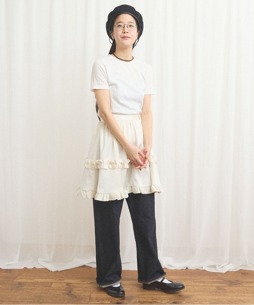 fig London(フィグロンドン)の「eyelet tereko short sleeve(Tシャツ/カットソー・レディース・ブラック/ホワイト・FREE)」の10枚目の写真