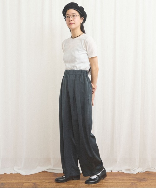 fig London(フィグロンドン)の「eyelet tereko short sleeve(Tシャツ/カットソー・レディース・ブラック/ホワイト・FREE)」の11枚目の写真