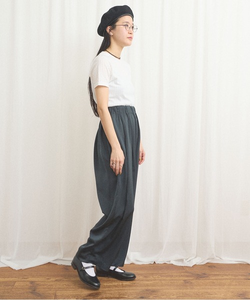 fig London(フィグロンドン)の「eyelet tereko short sleeve(Tシャツ/カットソー・レディース・ブラック/ホワイト・FREE)」の13枚目の写真