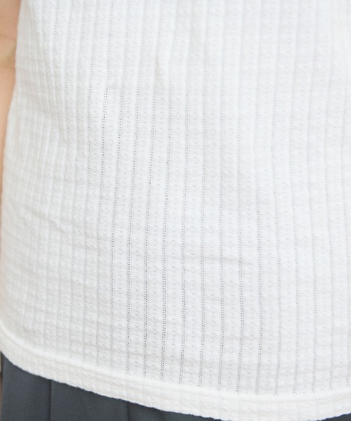 fig London(フィグロンドン)の「eyelet tereko short sleeve(Tシャツ/カットソー・レディース・ブラック/ホワイト・FREE)」の21枚目の写真