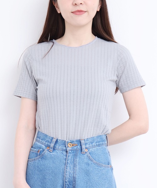 fig London(フィグロンドン)の「_eyelet tereko short sleeve(Tシャツ/カットソー・レディース・ブラック/ホワイト/グレー・FREE)」の22枚目の写真